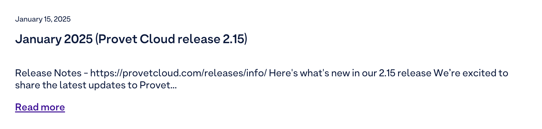 Marketing Full-width Release Card