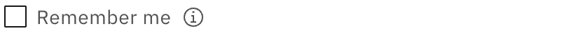 Remember Me Checkbox