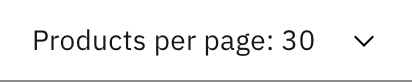 Products Page Selects