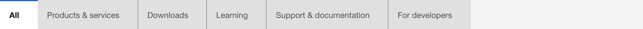 Search Result Tabs