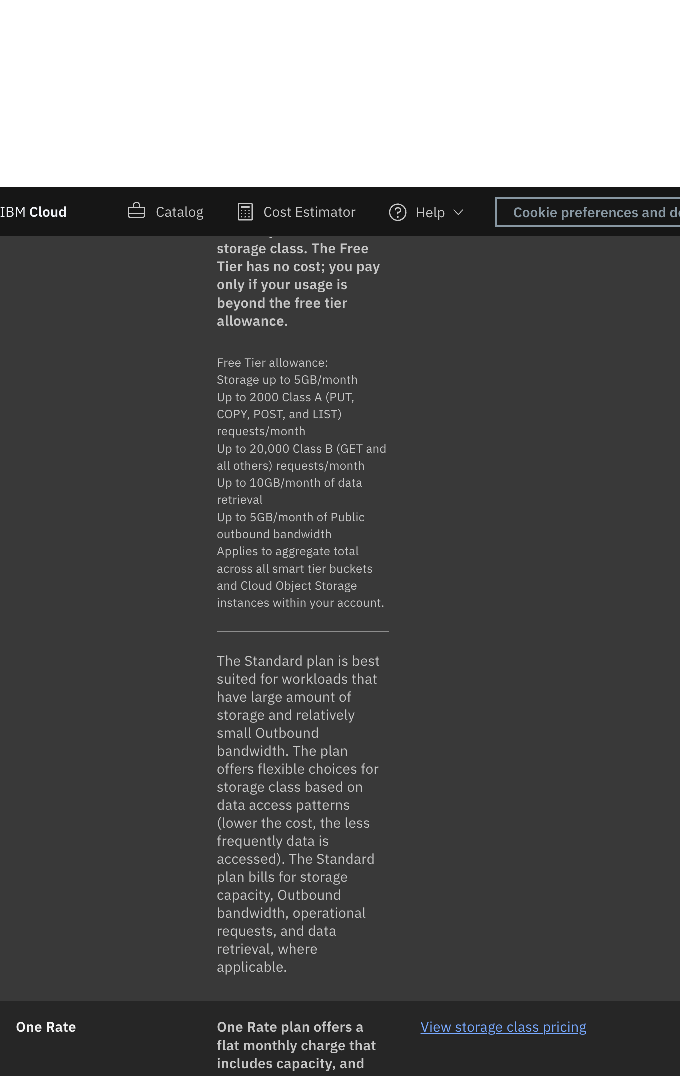 Pricing Table