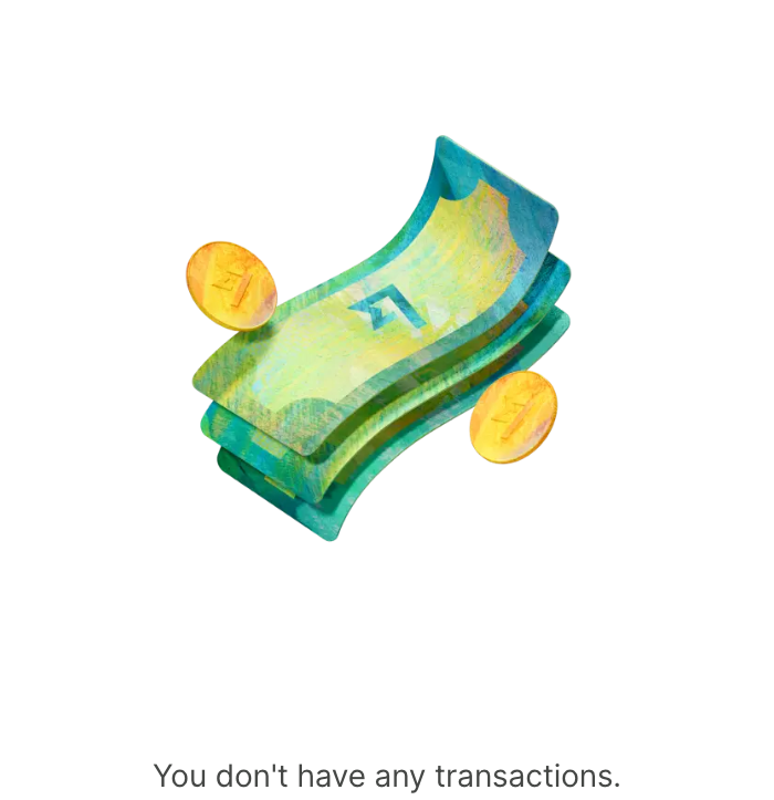 No transactions
