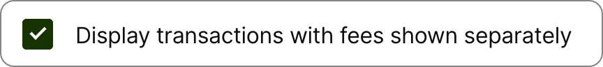 Statement Checkbox