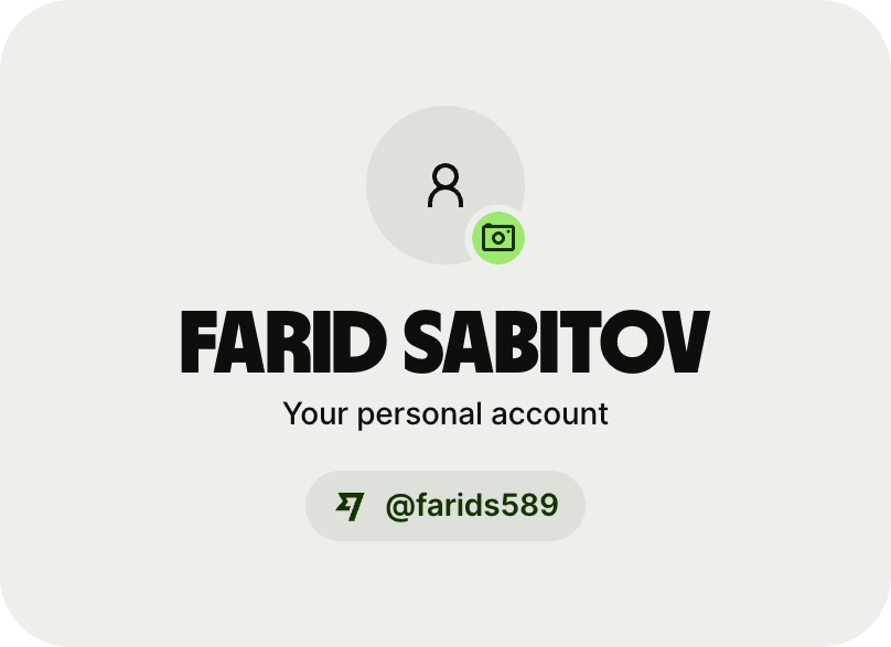 Account Widget Card