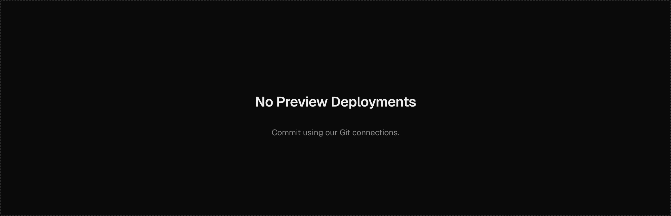 No Deployments