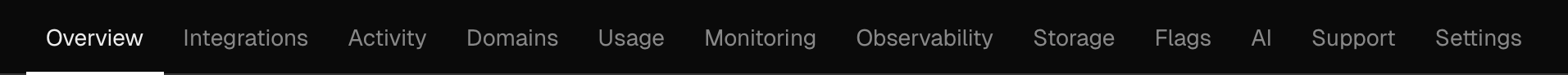 Projects Tab