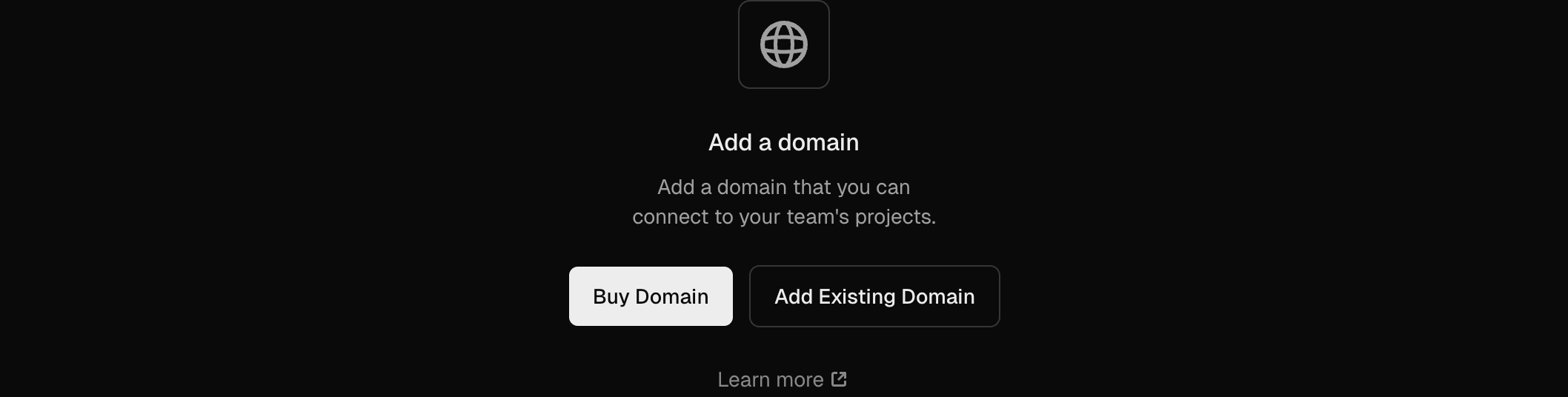 Add Domain Placeholder