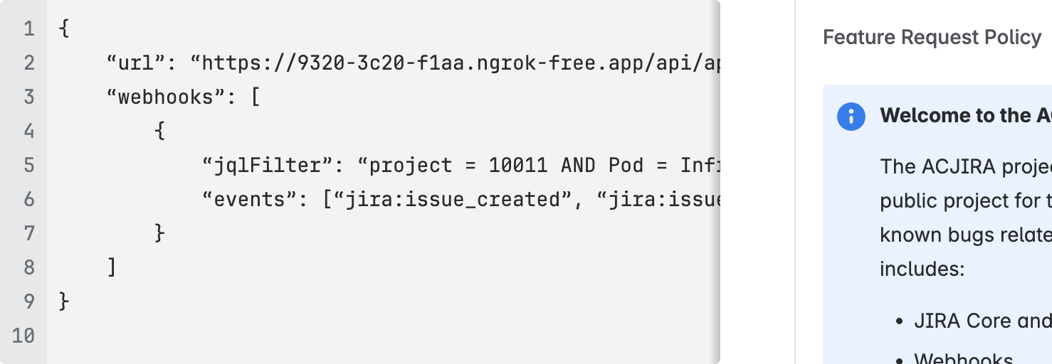 Code Blocks within Issue
