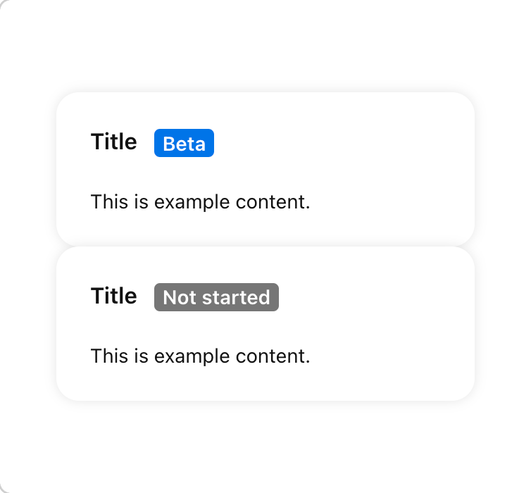 Design System - Static - Badge
