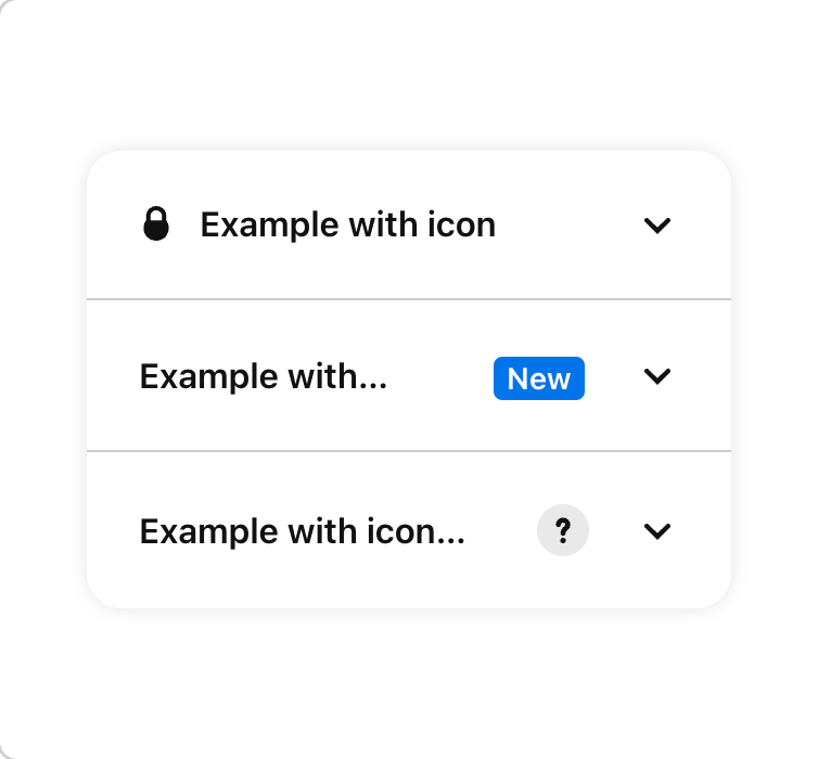 Design System - Expandable - Icon, Badge and IconButton
