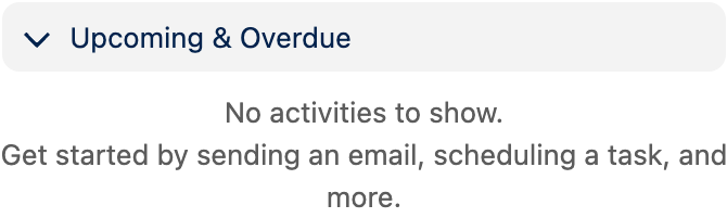 Upcoming & Overdue
